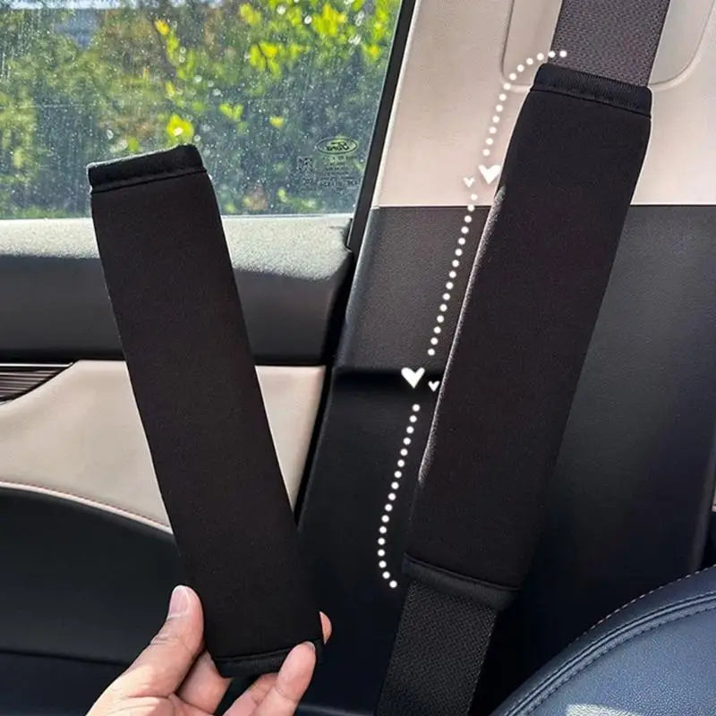 Kids Car Seat Belt Pads – Soft Ice Silk Shoulder Protector 2 Pack