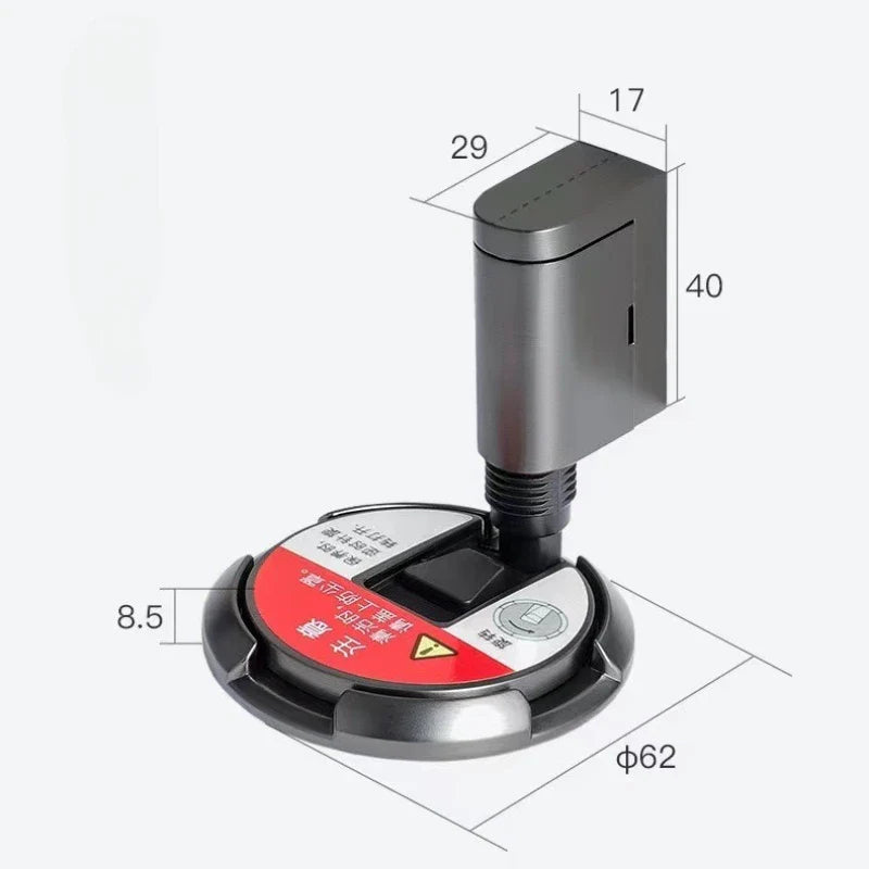 Magnetic Door Stopper – No-Drill Silent Floor Stop with Adhesive