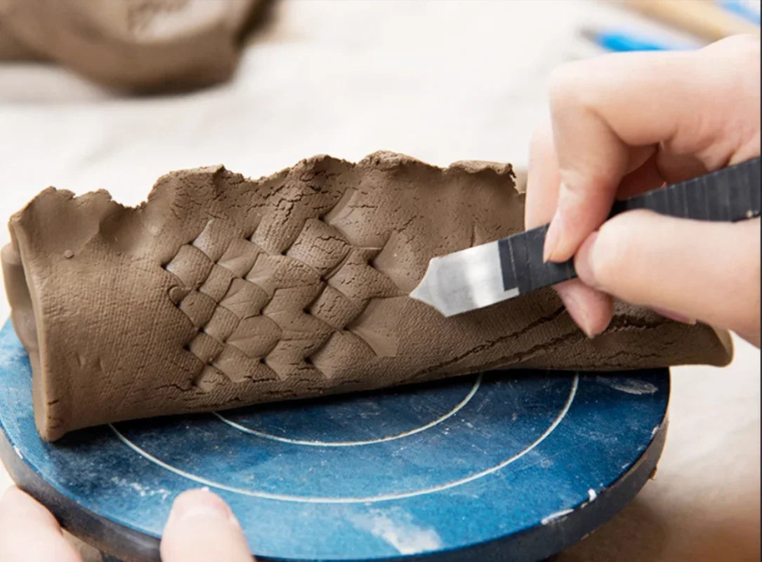 Dragon & Fish Scale Texture Blade | Pottery Carving Tool Pottery Carving Tool Peaceful Pleasures Health and Wellness