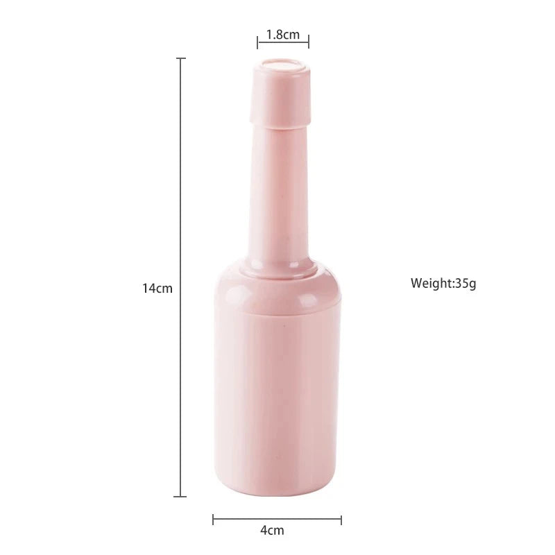 3-in-1 Bottle-Shape Vegetable Peeler & Grater – 3 Stainless Steel Blades, Protective Cover, Pink / Beige / Gray