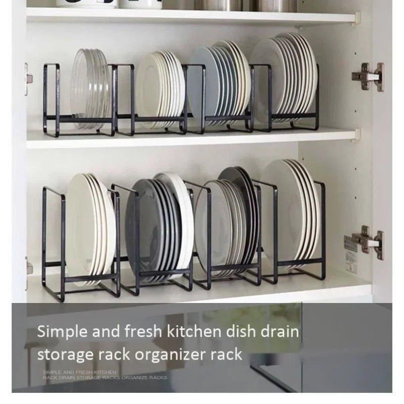 Iron Dish Drain Rack – Japanese Style Countertop Plate Holder