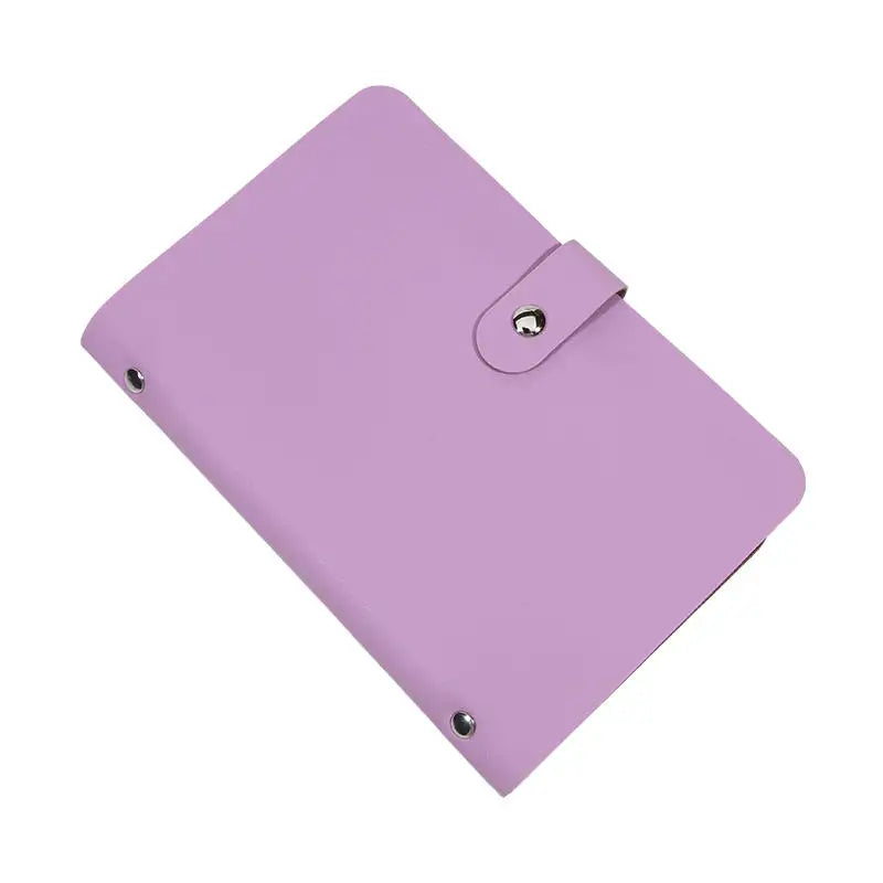 Savings Money Book Banknote Album Money Holder Solid Color Album Cash Collect Book Money Saving Organizer Photocard Holder Peaceful Pleasures Health and Wellness Purple