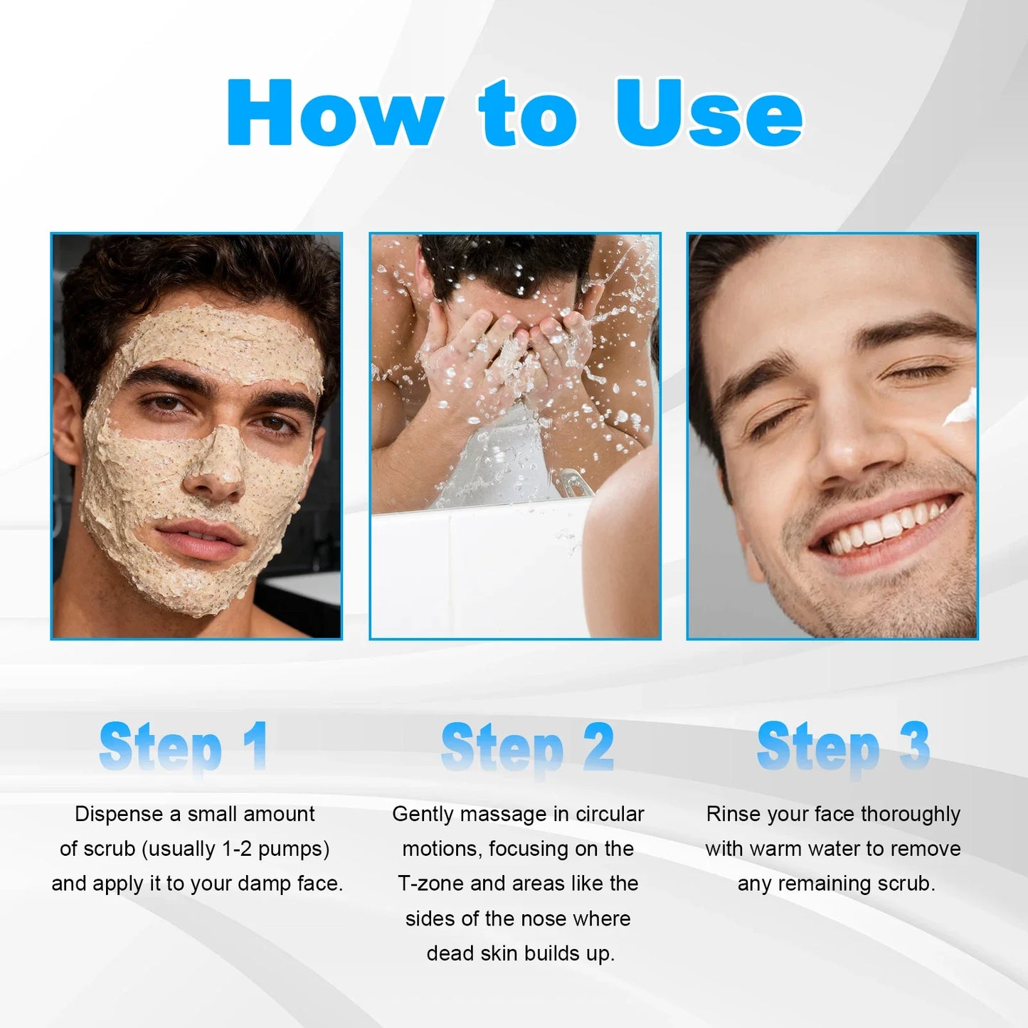 YURHERSU Men's Oil Control Exfoliating Face Scrub 60g
