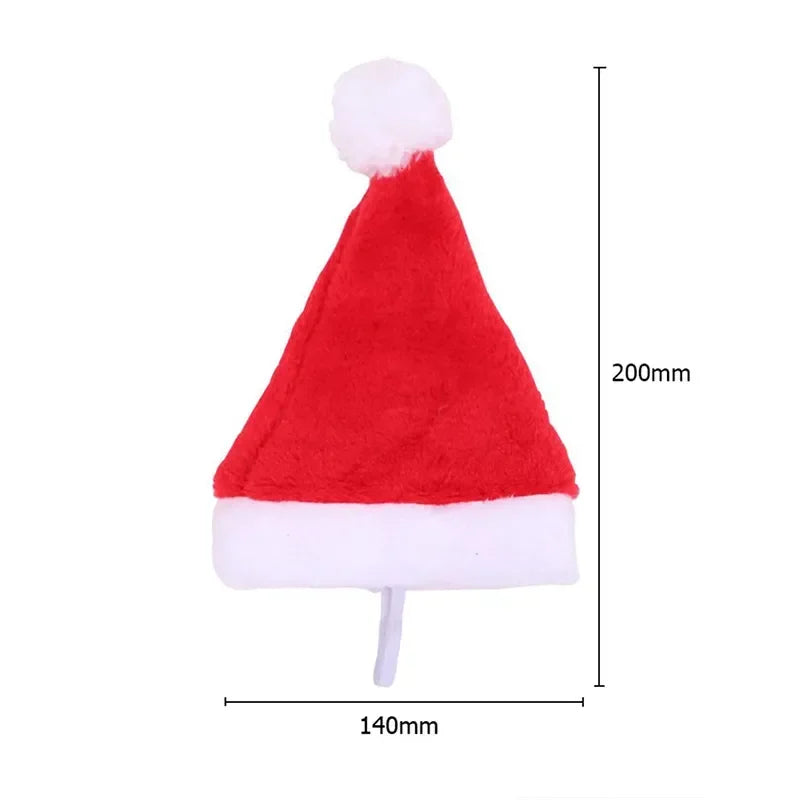 50 Pack Christmas Santa Hats for Dogs & Cats | Pet Costume