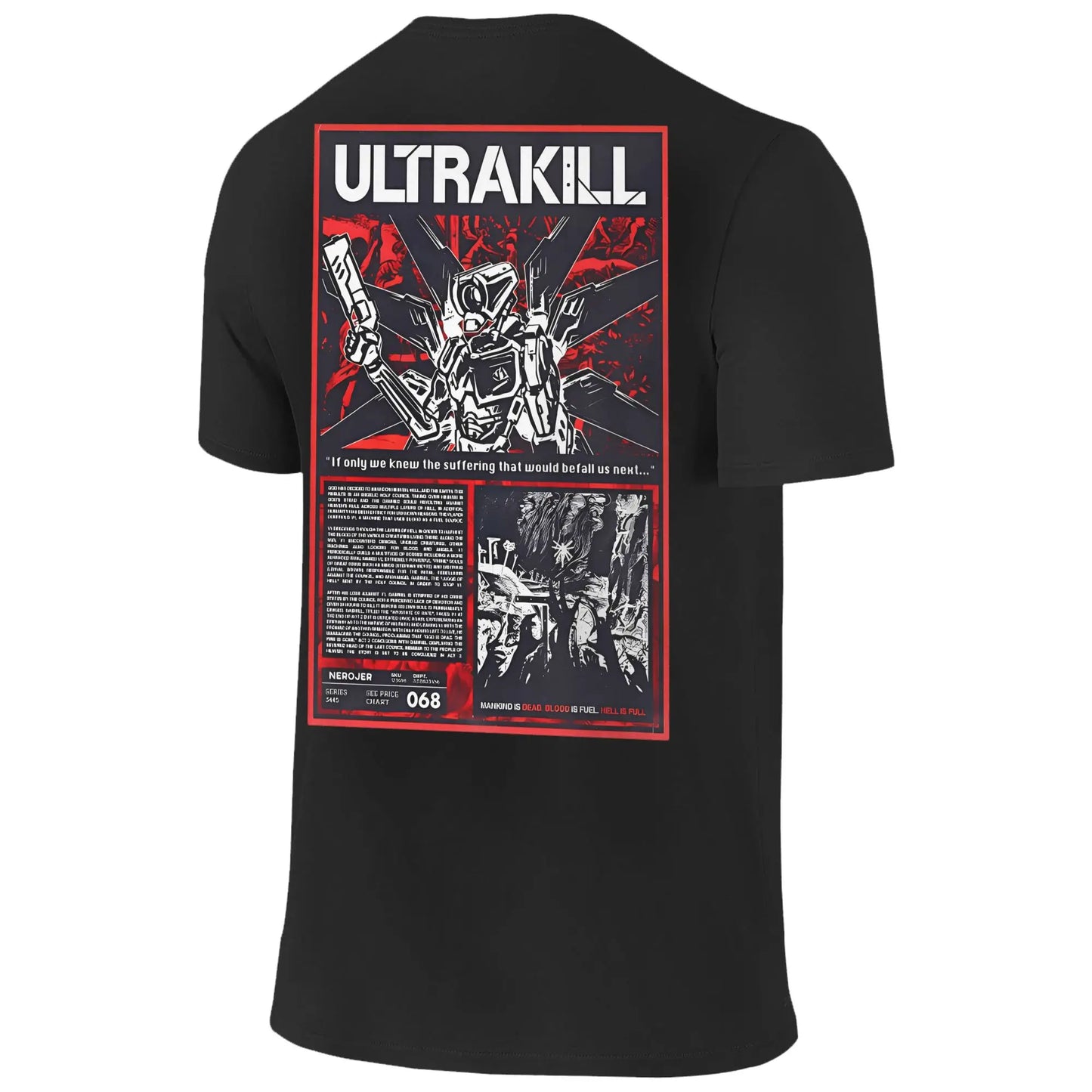 Ultrakill T-Shirt Summer Video Game Aesthetic T Shirts 100% Cotton Fashion Tshirt For Men Short Sleeve Loose Tees Peaceful Pleasures Health and Wellness