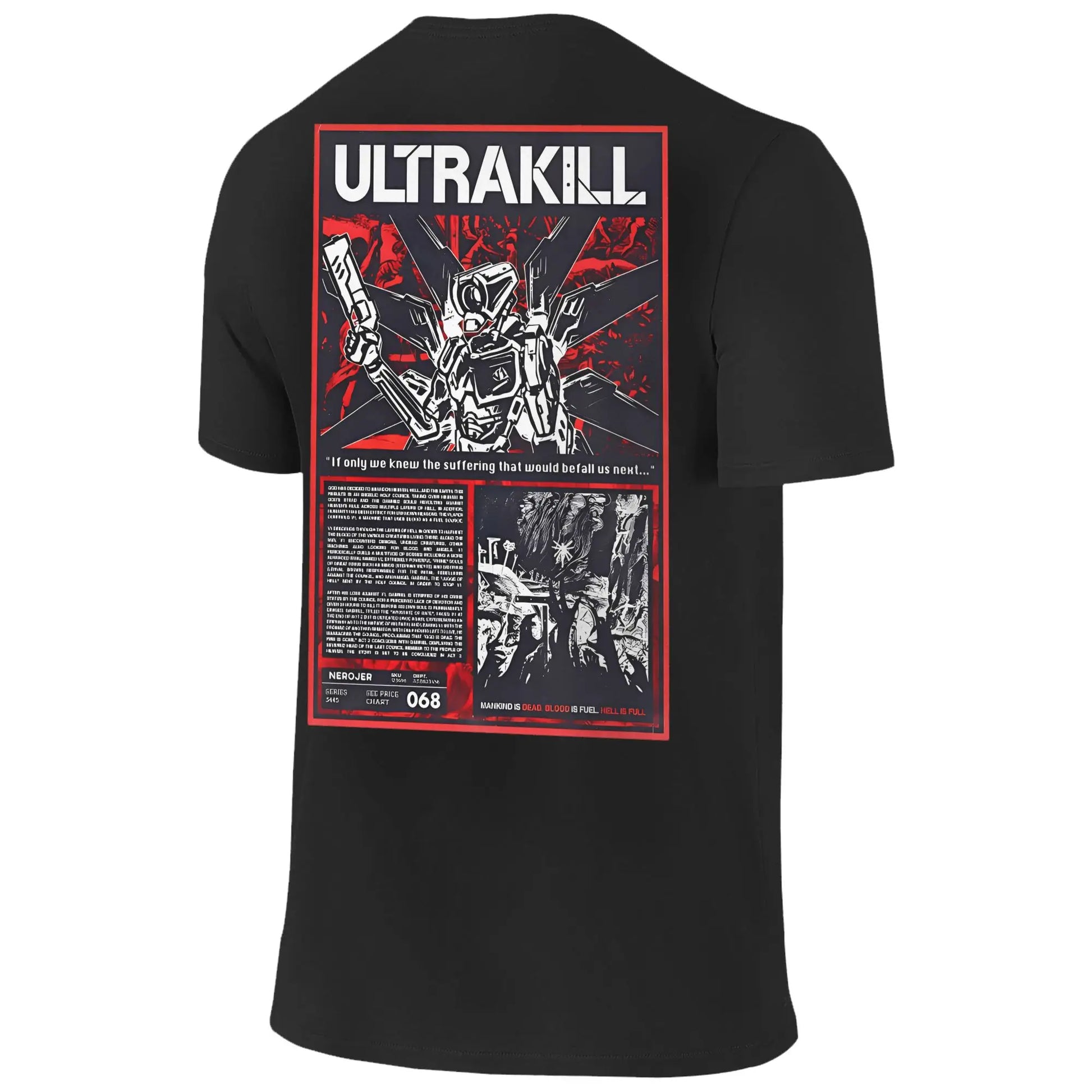 Ultrakill T-Shirt Summer Video Game Aesthetic T Shirts 100% Cotton Fashion Tshirt For Men Short Sleeve Loose Tees Peaceful Pleasures Health and Wellness