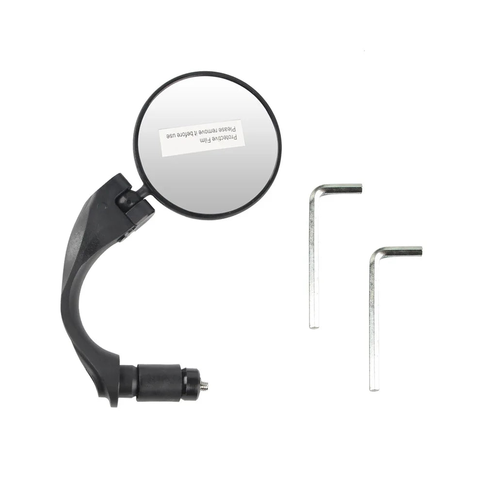 Bike Rear View Mirror Reflector Adjustable Rotatable Handlebar Mirror Clear Rearview Electric Scooter Cycling Bicycle Accessorie Peaceful Pleasures Health and Wellness