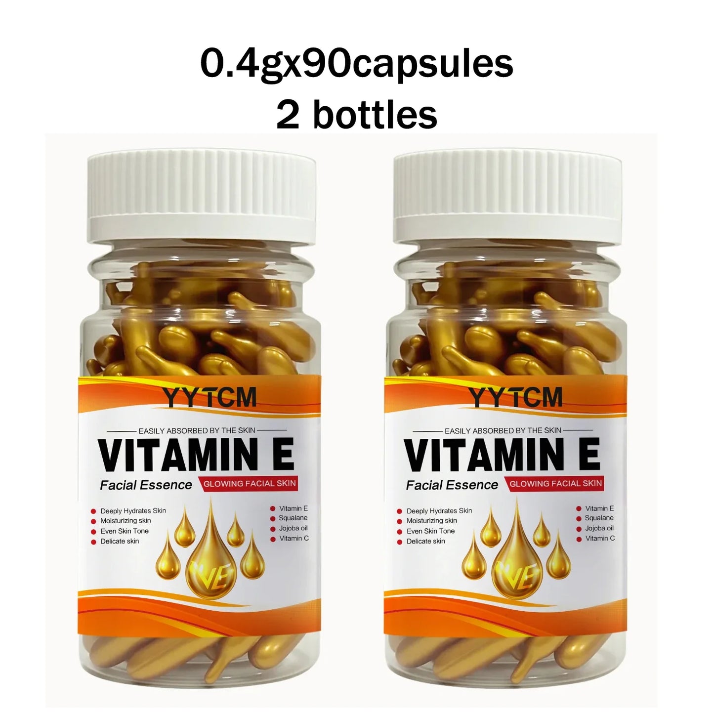 Vitamin E Capsule Essence – Squalane & Vitamin C | 90 Caps