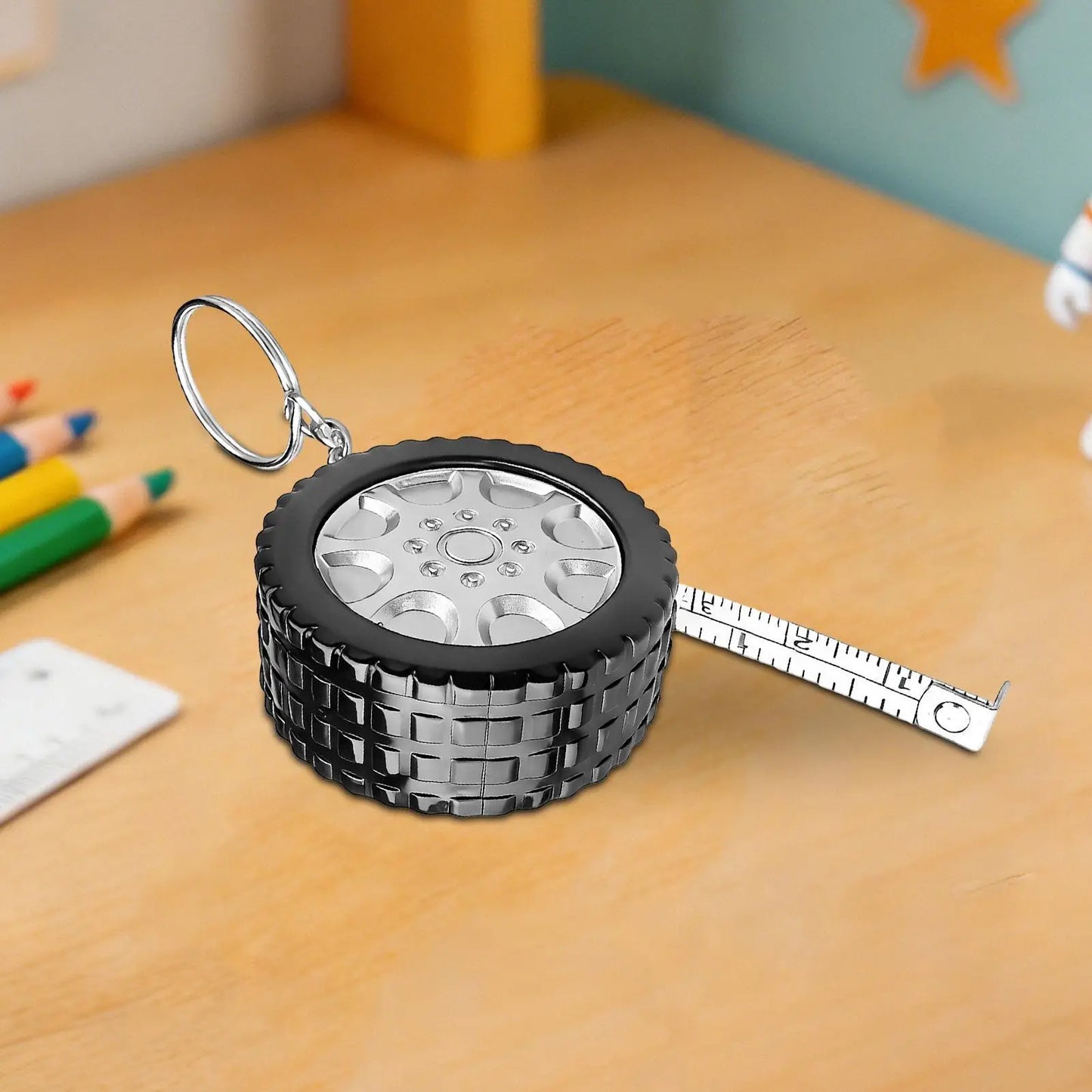 Mini Retractable Tape Measure Keychain – 10m Portable Ruler