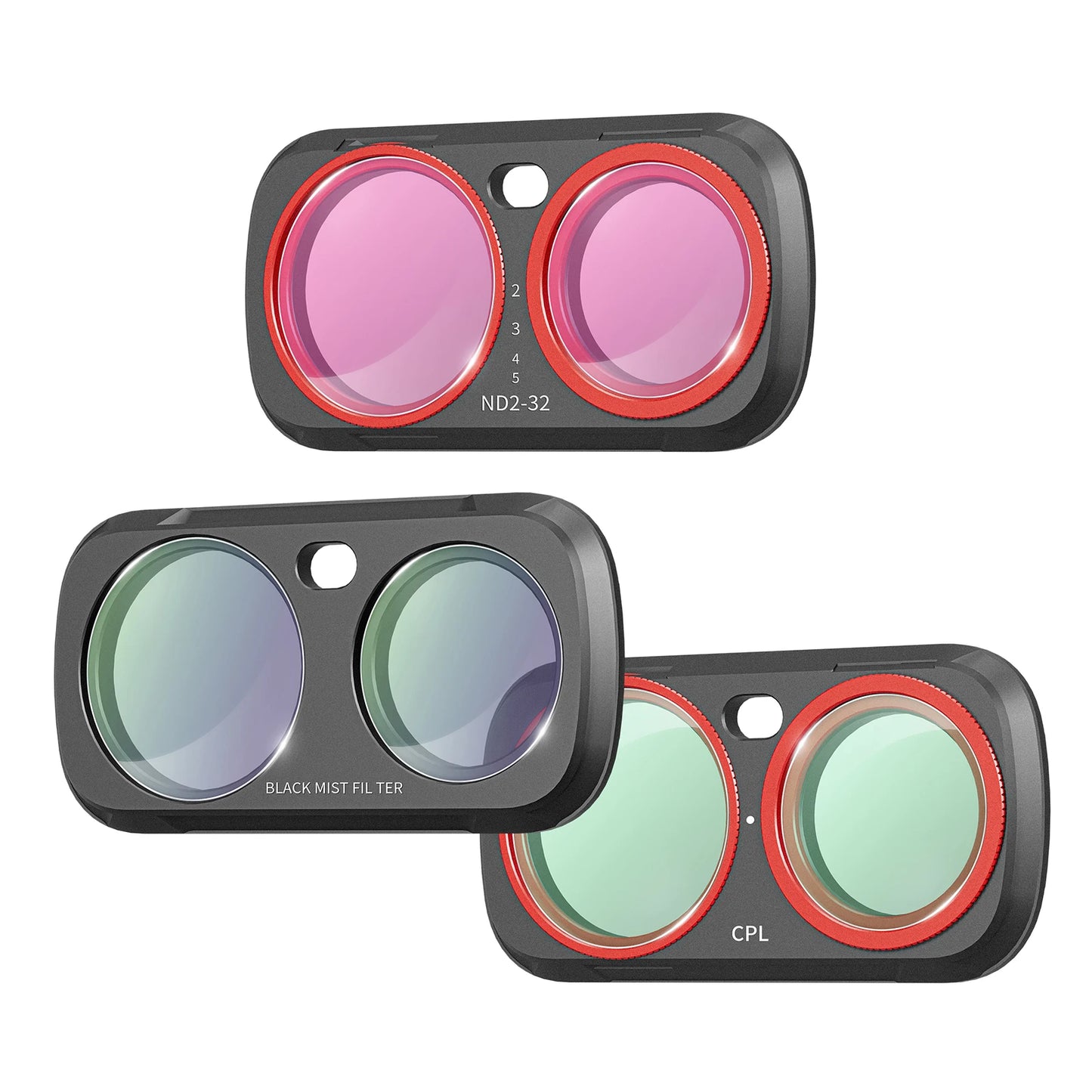 for Insta360 Luna Ultra Magnetic Filter Bundle CPL ND UV LPR Black Mist Glass Filters Durable Aluminum Alloy Camera Lens Kit Peaceful Pleasures Health and Wellness 3pcs CPL Black VND