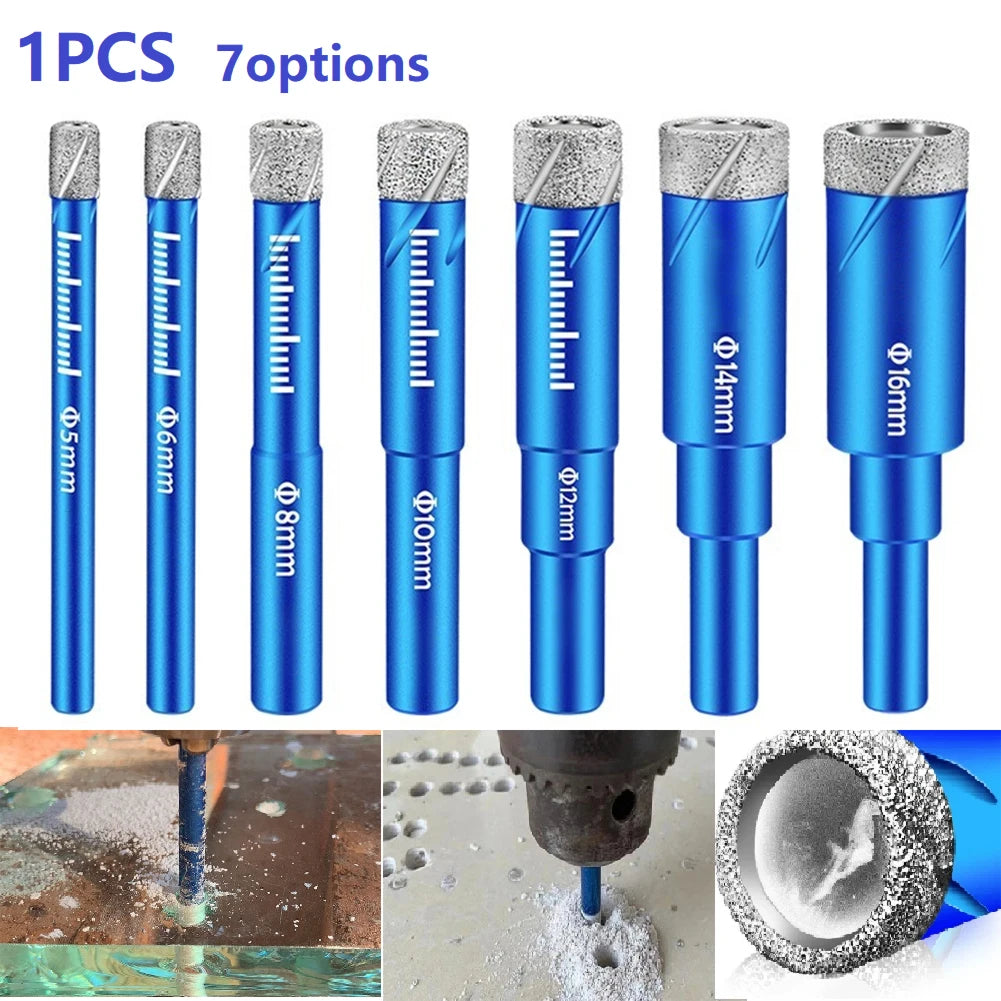 Coated Core Drill Bit Round Shank Glass Marble Granite Meal Drilling