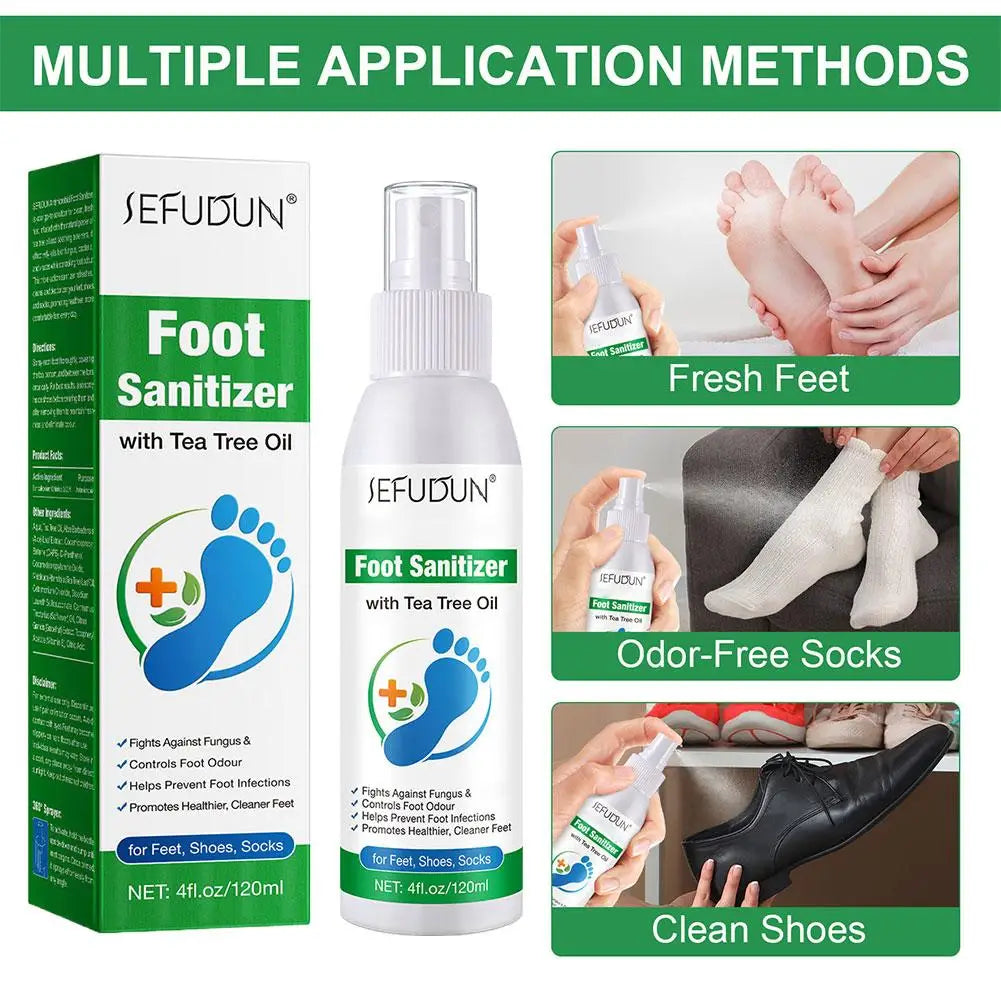 Tea Tree Oil Foot Deodorant Spray 120ml | Fresh & Dry