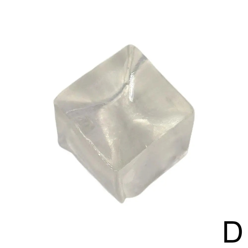 Ice Cube Squishy Fidget Toy | Clear Squeeze Stress Ball – TPR