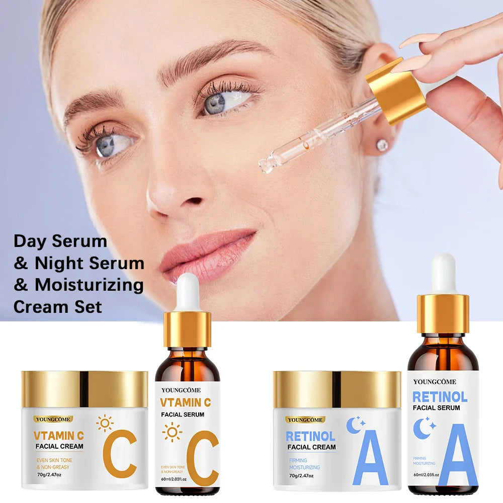 YOUNGCOME Retinol Cream & Serum Set – Collagen & Vitamin E