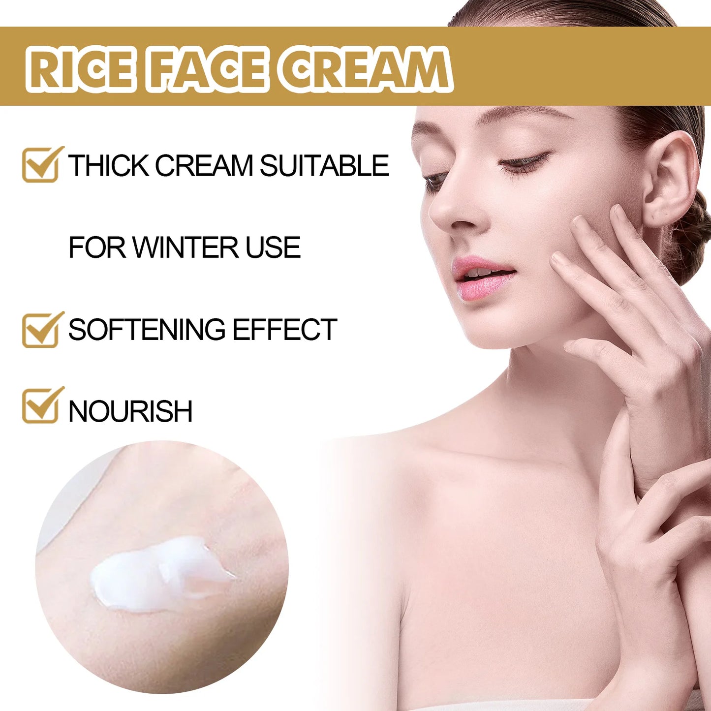 White Rice Face Cream – Firming, Brightening & Moisturizing