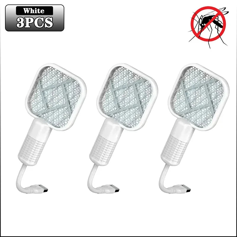Rechargeable Electric Bug Zapper Racket | UV Mosquito Swatter