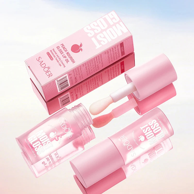 SADOER Fruit Crystal Jelly Lip Oil – Plumping Moisturizing Gloss