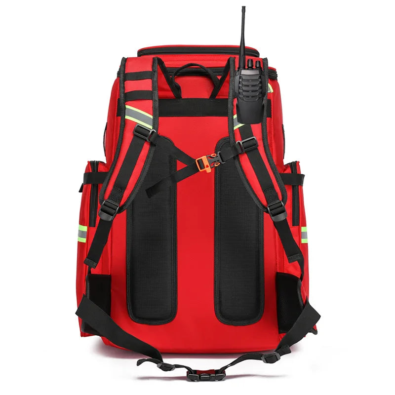Empty Emergency First Aid Kit Backpack First Responder Trauma Bag Medical Supplies Case for Disaster Relief Field Trips Camping Peaceful Pleasures Health and Wellness