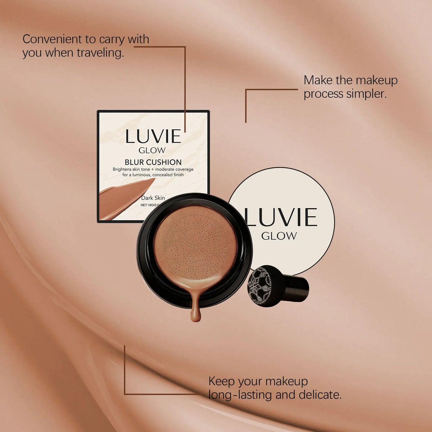 Air Cushion Foundation – Oil Control, Sweatproof & Brightening