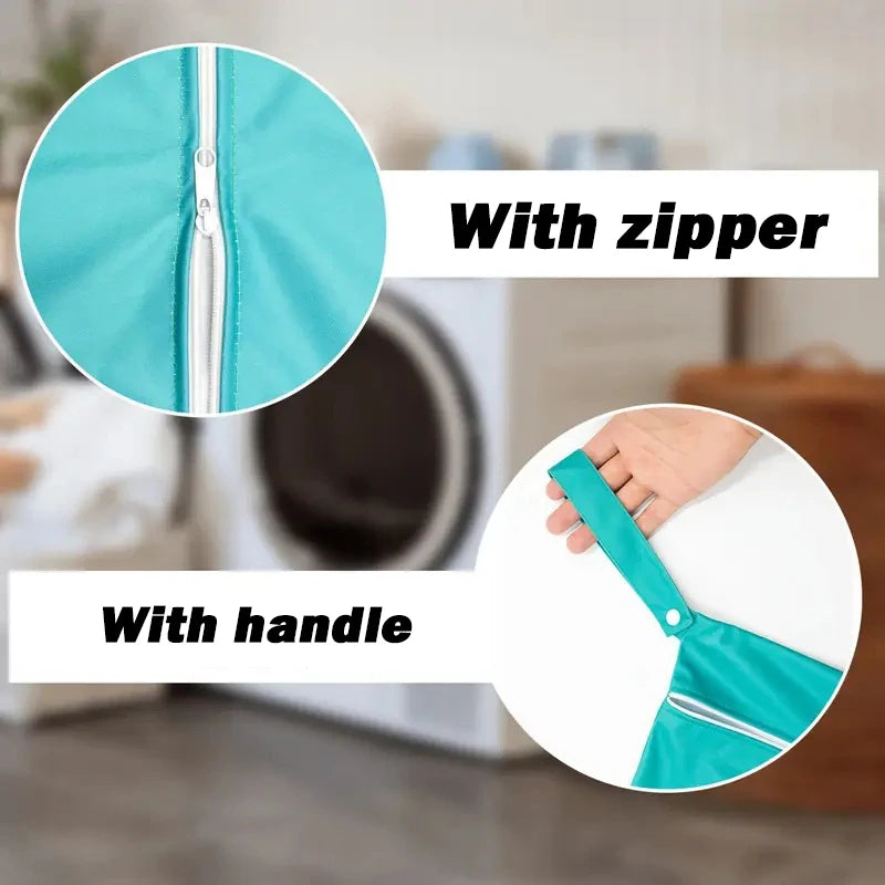 Waterproof Travel Laundry Bag with Zip | Reusable Wet Bag