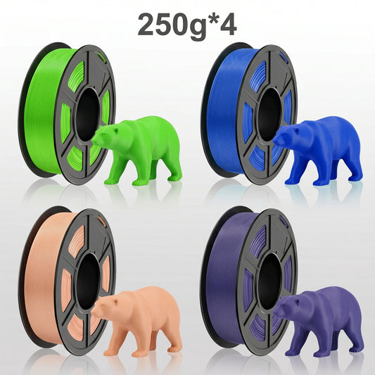 DINGSUN 3D 1.75mm PLA Filament Bundle ±0.02mm | 3 Colors 3D Printer Filament Peaceful Pleasures Health and Wellness 4 Color set i