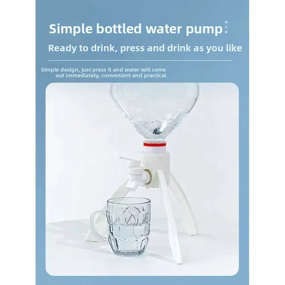 5L Inverted Water Bottle Dispenser Stand with Faucet & 3 Adapters