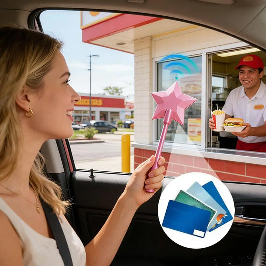 Magic Star Wand Tap-to-Pay Contactless Card Holder, 14 In Novelty Card Holder Peaceful Pleasures Health and Wellness
