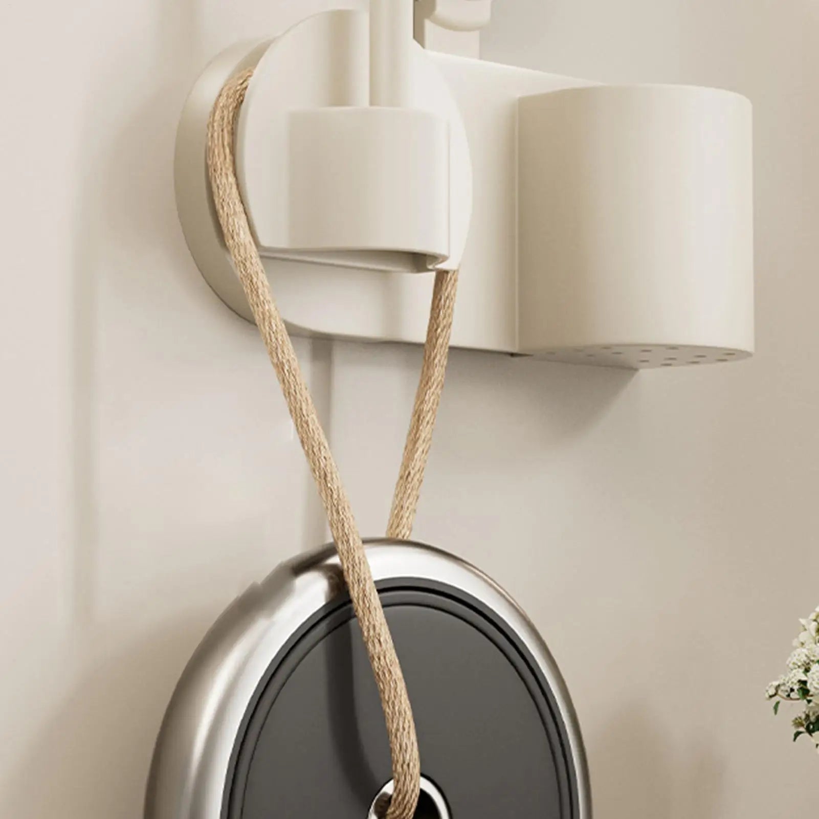 Wall Mounted Hair Dryer Holder Suction Cup Stand Hands-Free Blow Dryer Holder for Bathroom Bedroom Wall Salon Home Hotel Dorm Peaceful Pleasures Health and Wellness