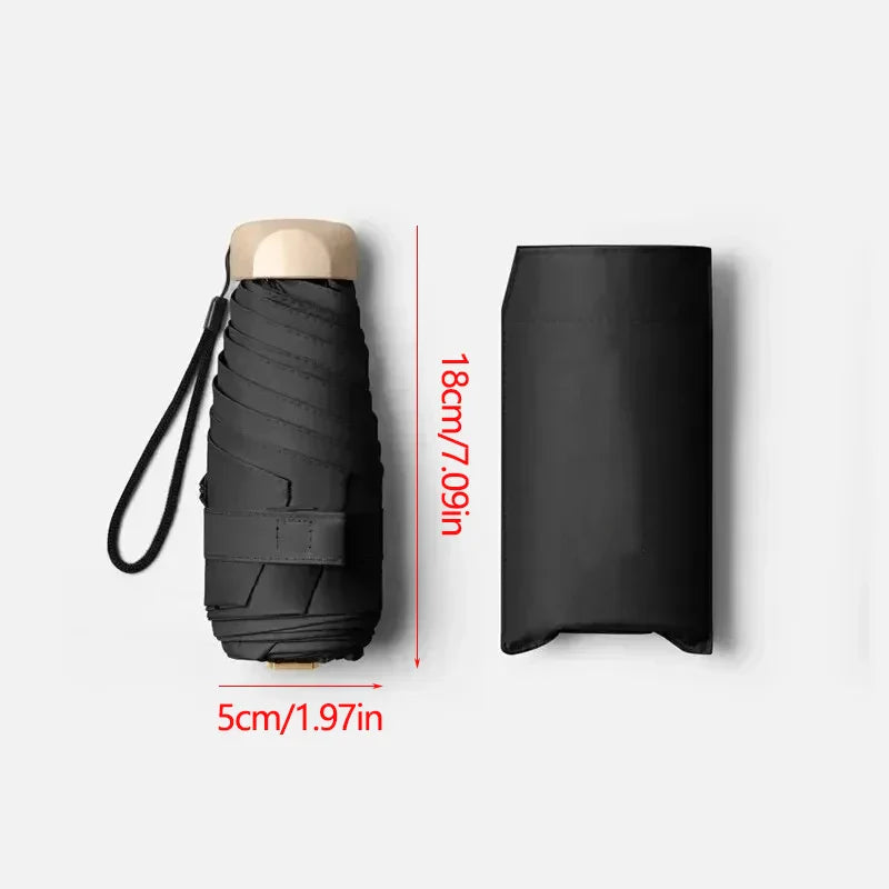 Mini UV Pocket Parasol – Folding Sun & Rain Umbrella