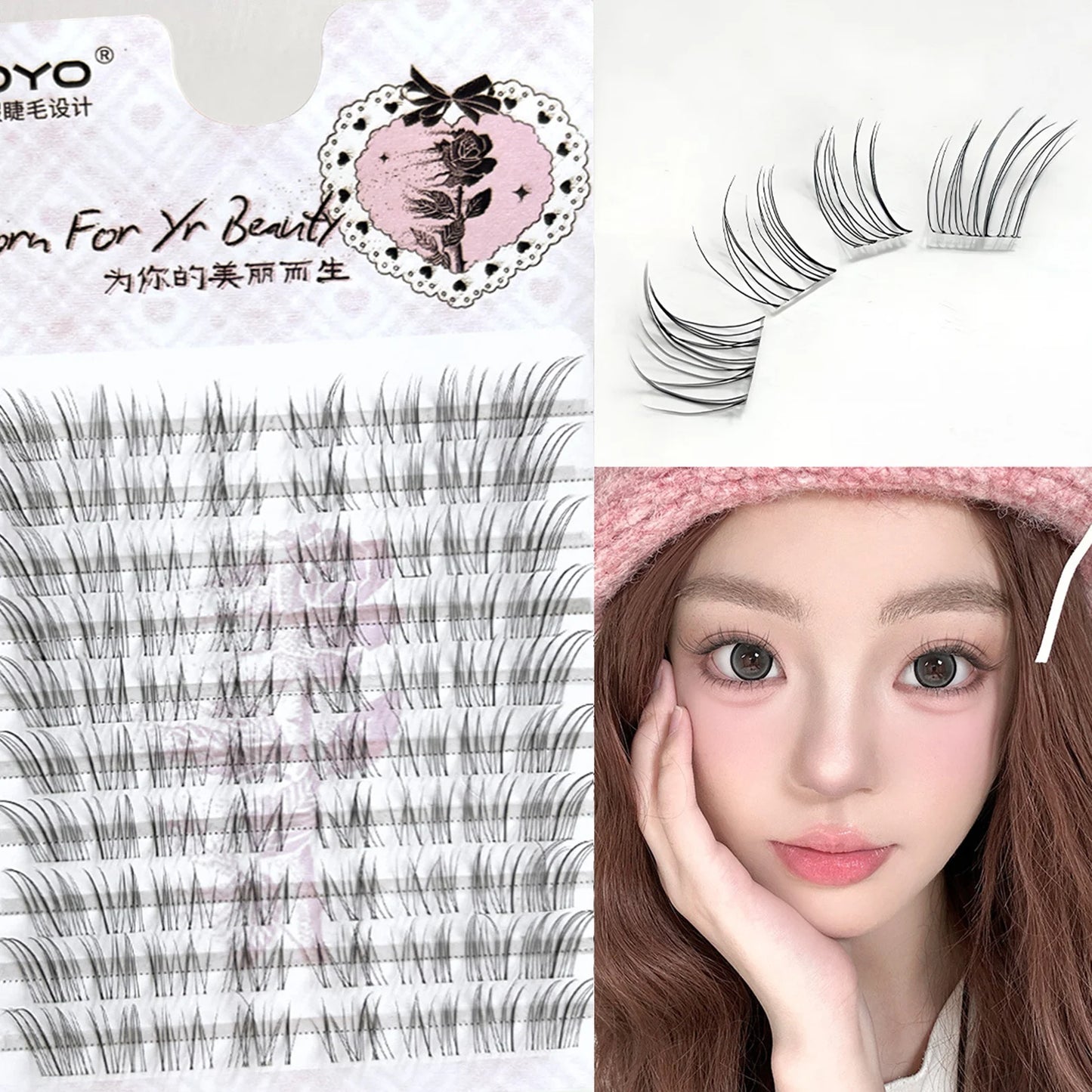 Light Style Foxes Fake Lashes Baby Wind False Eyelash Natural Curl 9-11mm Black Eyelash Extension For Daily Makeup Enlarge Eyes Peaceful Pleasures Health and Wellness Style3