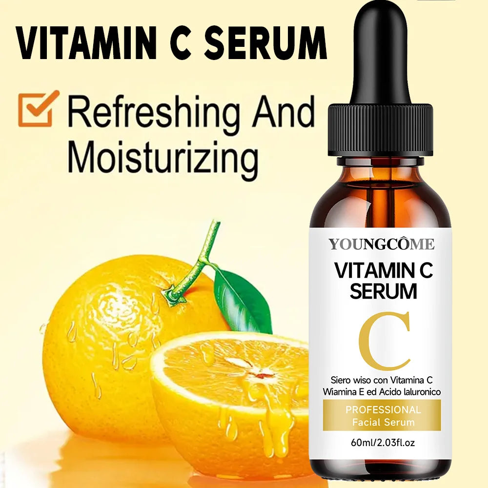 Vitamin C Facial Essence with Hyaluronic Acid - Brightening Moisturizing Repair Serum for Face Care Peaceful Pleasures Health and Wellness