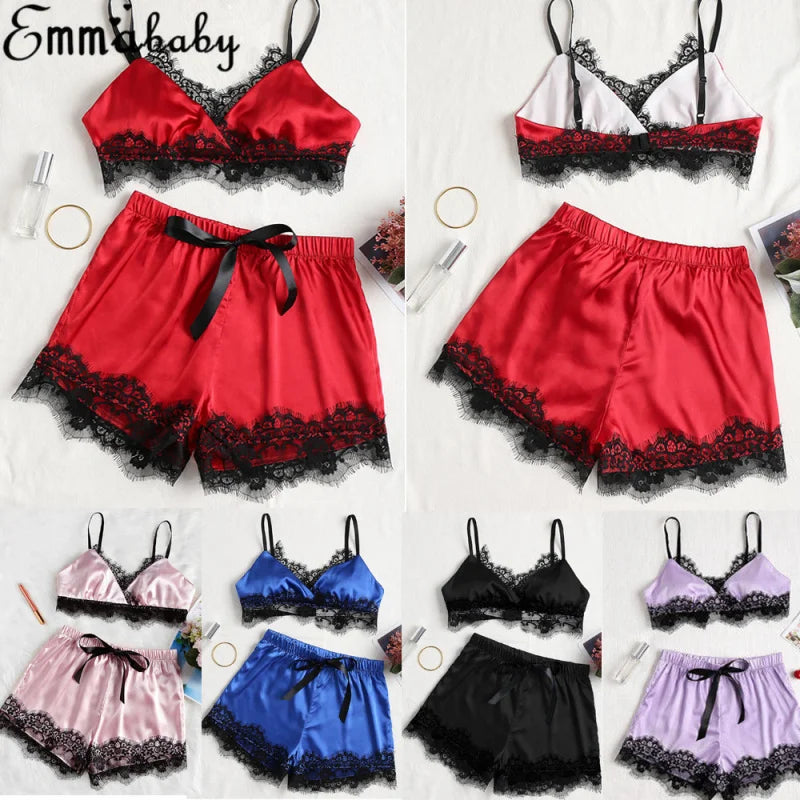 Women's Sheer Voile Babydoll Pajama Set | Elegant Sleepwear