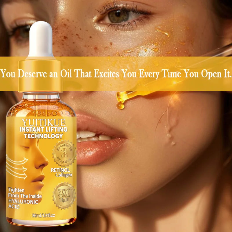 YUITIKUE Retinol Collagen Lifting Serum 30ml Instant Tightening with Hyaluronic Acid for Firm, Youthful Skin Peaceful Pleasures Health and Wellness