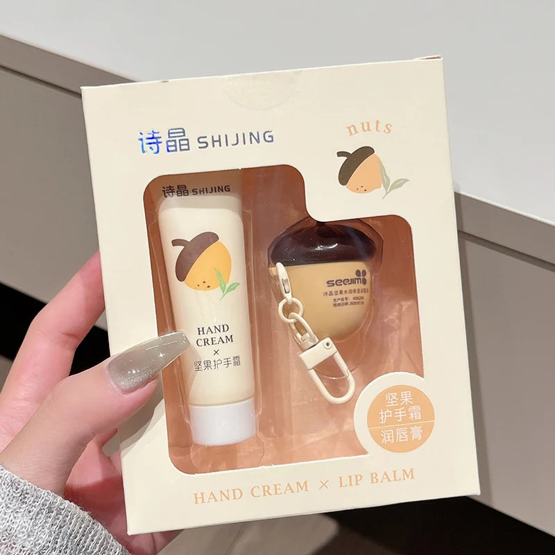 Hand Cream & Lip Balm Set – Moisturizing Combo for Dry Skin