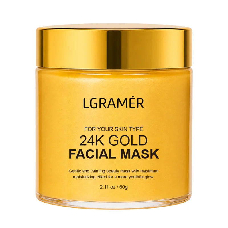 24K Gold Anti-Aging Face Mask – Moisturizing & Pore Minimizing