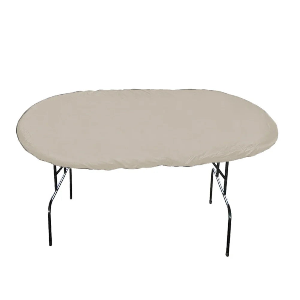 Oval Poker Table Cover 244x122cm 420D Oxford Waterproof Game Cloth