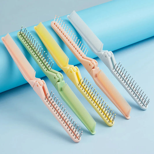 Foldable Pocket Hair Comb – Wide Tooth Travel Detangler Travel Hair Comb Oasis Select