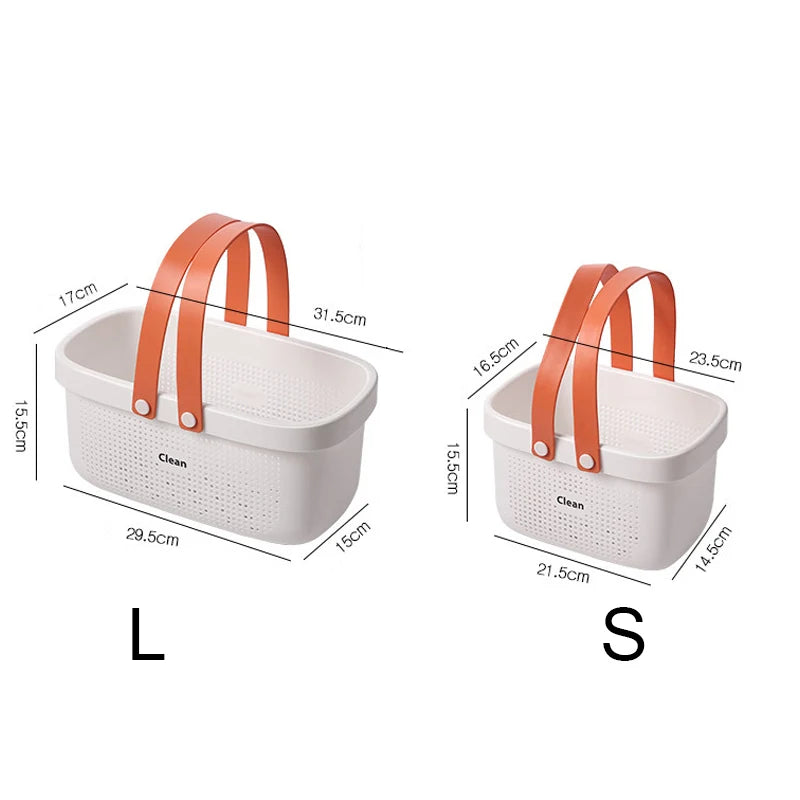 Portable Shower Caddy Basket with Handle | Bathroom Organizer Storage Caddy Basket Peaceful Pleasures Health and Wellness