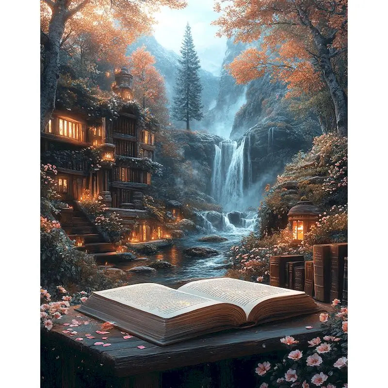 Fantasy Landscape Paint by Numbers Kit 60x75cm | GATYZTORY Paint by Numbers Kit Peaceful Pleasures Health and Wellness 11-5 30x40cm Unframed