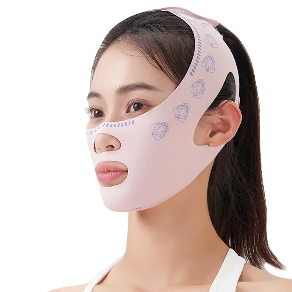 V-Line Face Slimming Bandage – Double-Layer Chin Lifting & Face Sculpting Strap for Jawline Contouring Peaceful Pleasures Health and Wellness C