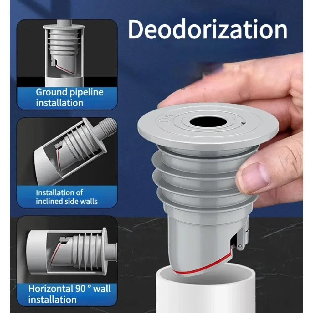 Silicone Bathroom Floor Drain Pipe Deodorizing Sink Drain Filter Sealing Ring Bathrooms Accessories Drains Dish Drainer Items Peaceful Pleasures Health and Wellness