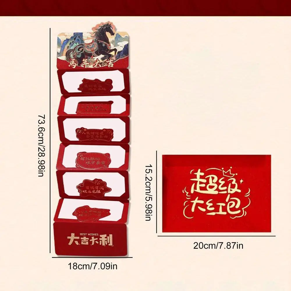 Red Envelopes Cartoon Traditional Foldable Home Decors New Year Red Envelopes For Family Friends Children Son Daughter Women Peaceful Pleasures Health and Wellness 02 China Mainland