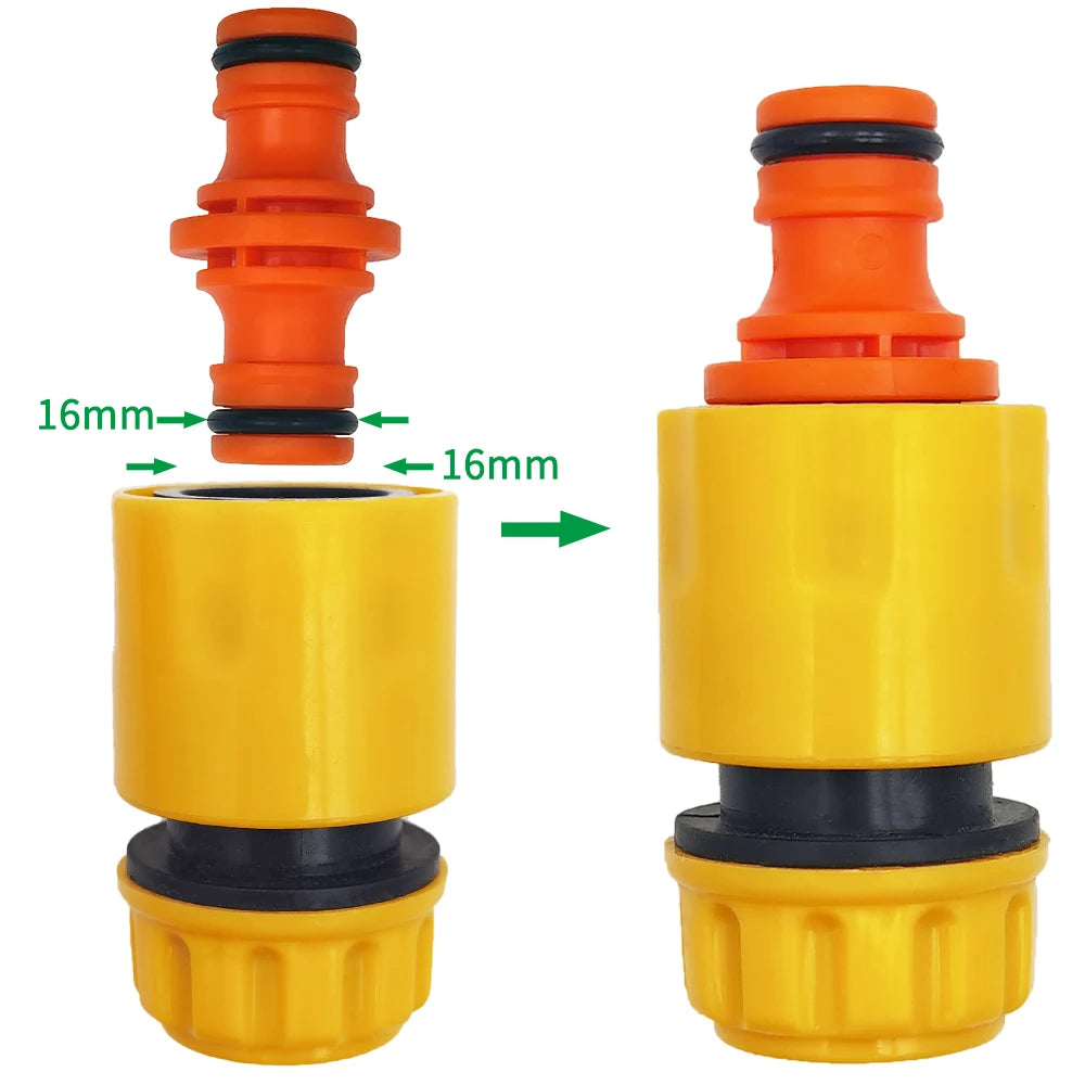 5Pcs 1/2'' Garden Hose Tubing Fitting Pipe Joiner Repair Connector Coupling Quick Drip Irrigation Watering System for Greenhous Peaceful Pleasures Health and Wellness