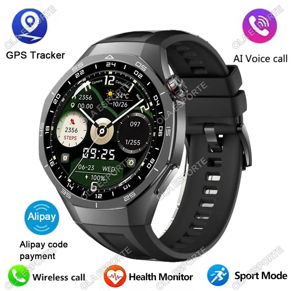 Men's GPS Smartwatch – Bluetooth Calls, HD Display & Health Tracker