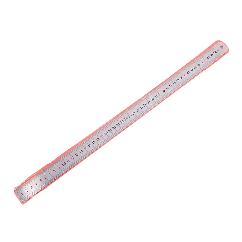 Stainless Steel Double-Sided Precision Straight Ruler – Metric