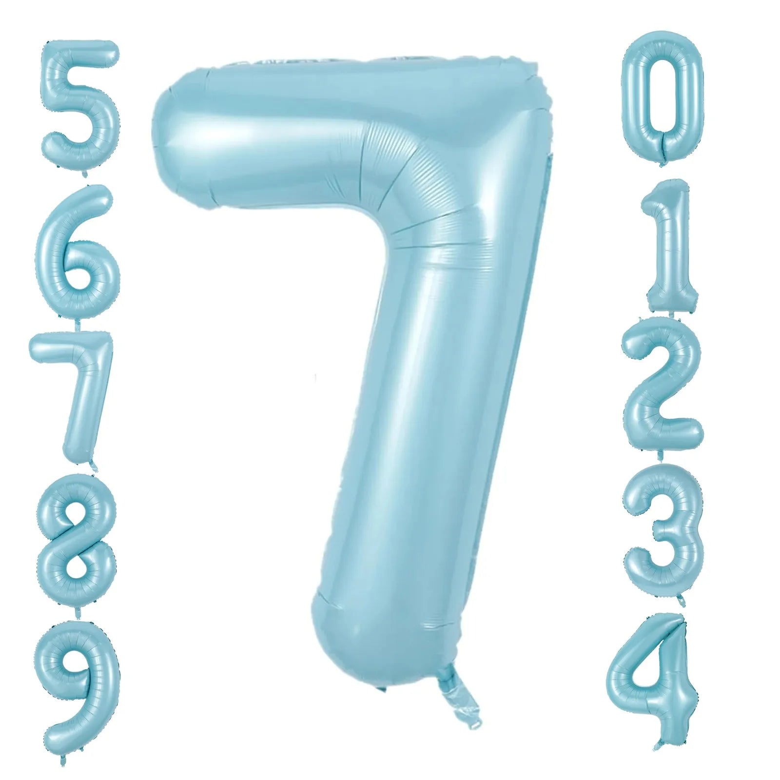 40inch Large Pearl Blue Number Balloons Jungle Safari Birthday Balloon Party Foil Balloon 0 1 2 3 4 5 6 7 8 9 globos Balls Peaceful Pleasures Health and Wellness