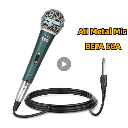 AyeBeau Wired Dynamic Microphone – Karaoke, Gaming & Streaming Dynamic Microphone Kit Oasis Select