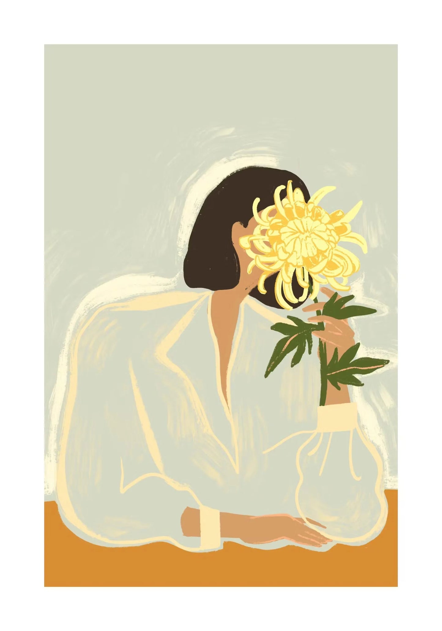 Abstract Fashion Girl Dog Canvas Wall Art Print | Home Decor Canvas Wall Art Print Peaceful Pleasures Health and Wellness