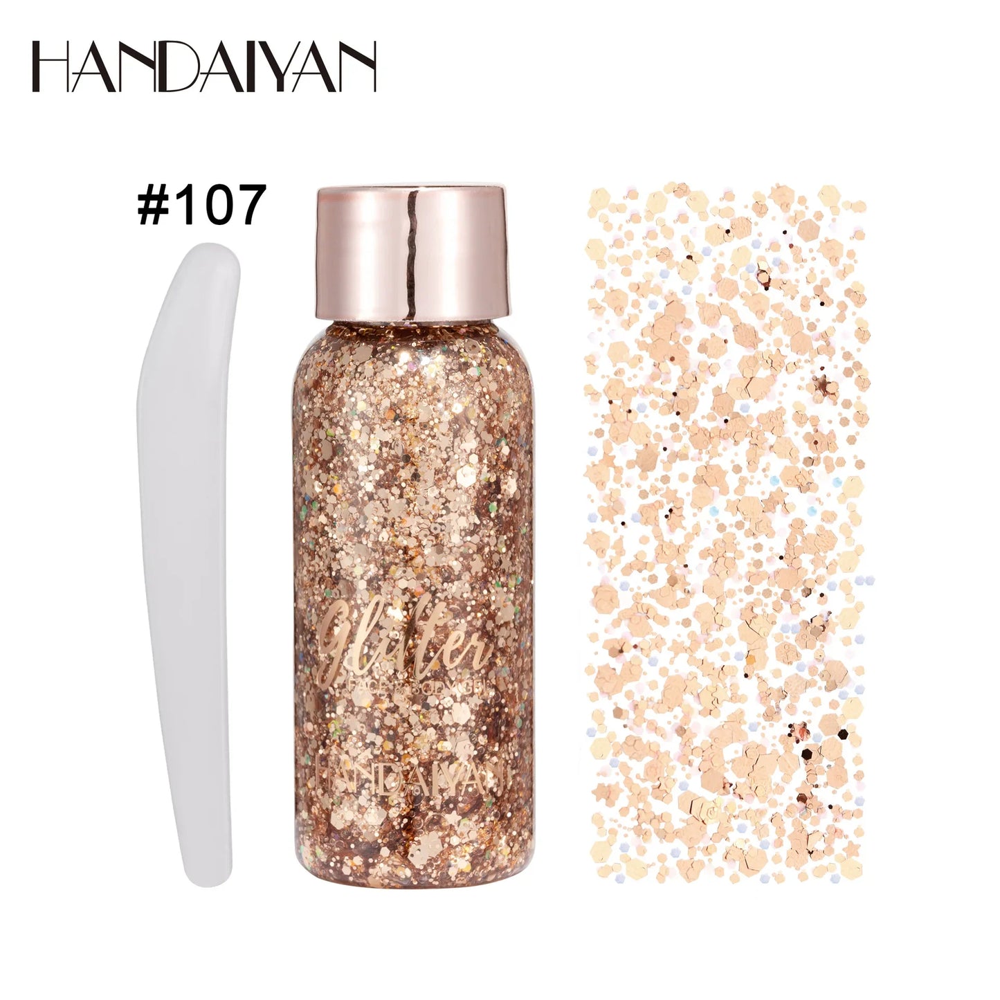 HANDAIYAN 9-Shade Glitter Gel for Face, Body, Hair & Nails