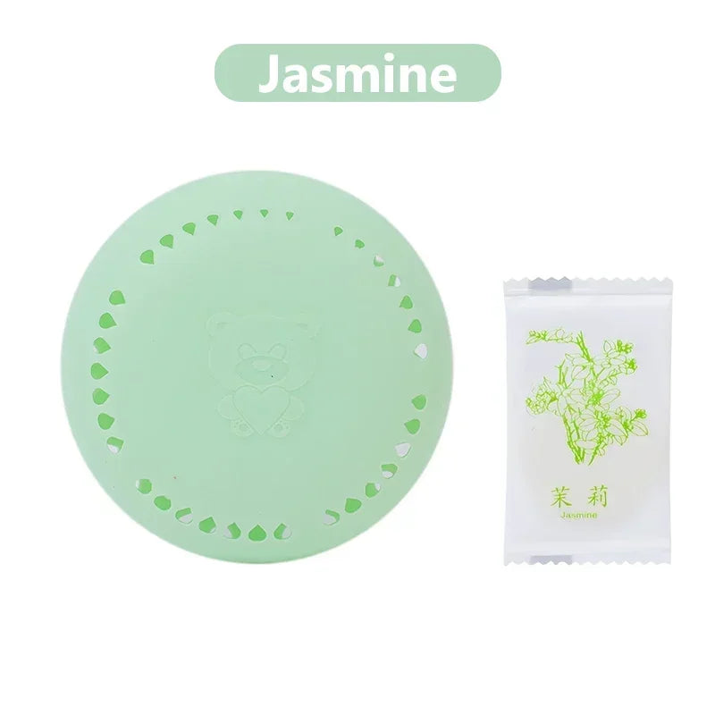 Solid Round Air Freshener Deodorizer 3pc – Home, Car & Wardrobe